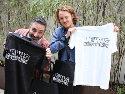 Lewis Recordings Organic Fair Trade Cotton T-Shirt, White Or Black main photo