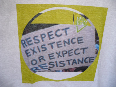 (T-SHIRT) DELINSTR - "RESPECT EXISTENCE" - One-Sided Design (Free Download Included) main photo