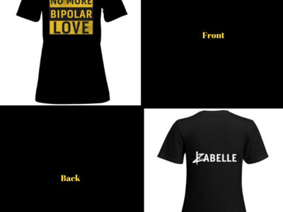 ''No more bipolar love'' t-shirt (femme /woman) main photo