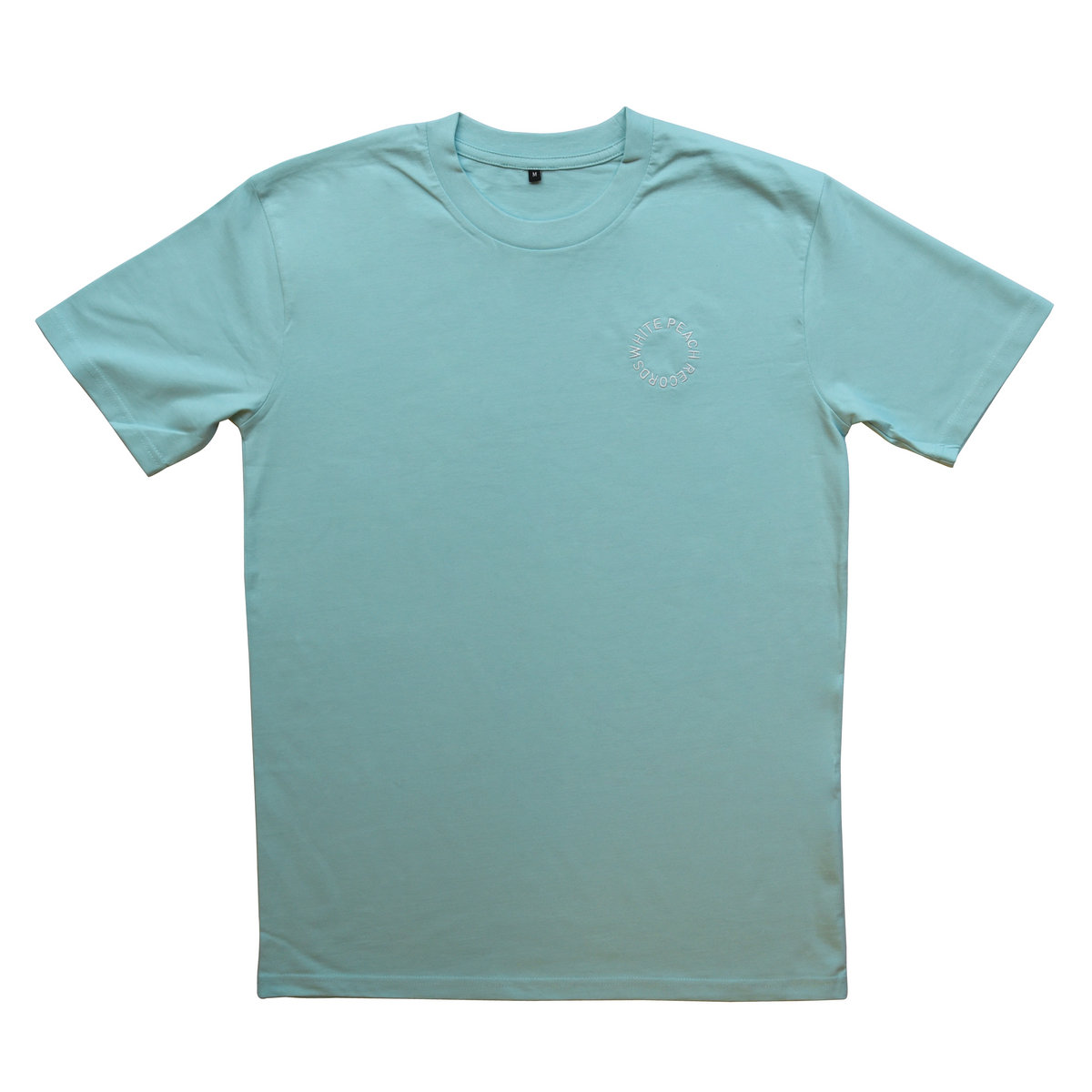 WPT038 - Mint Short Sleeve T-Shirt W/ White Embroidery