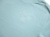WPT038 - Mint Short Sleeve T-Shirt W/ White Embroidery photo 