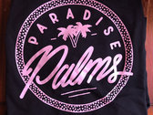 Pastel Pink Paradise Palms T-Shirt photo 