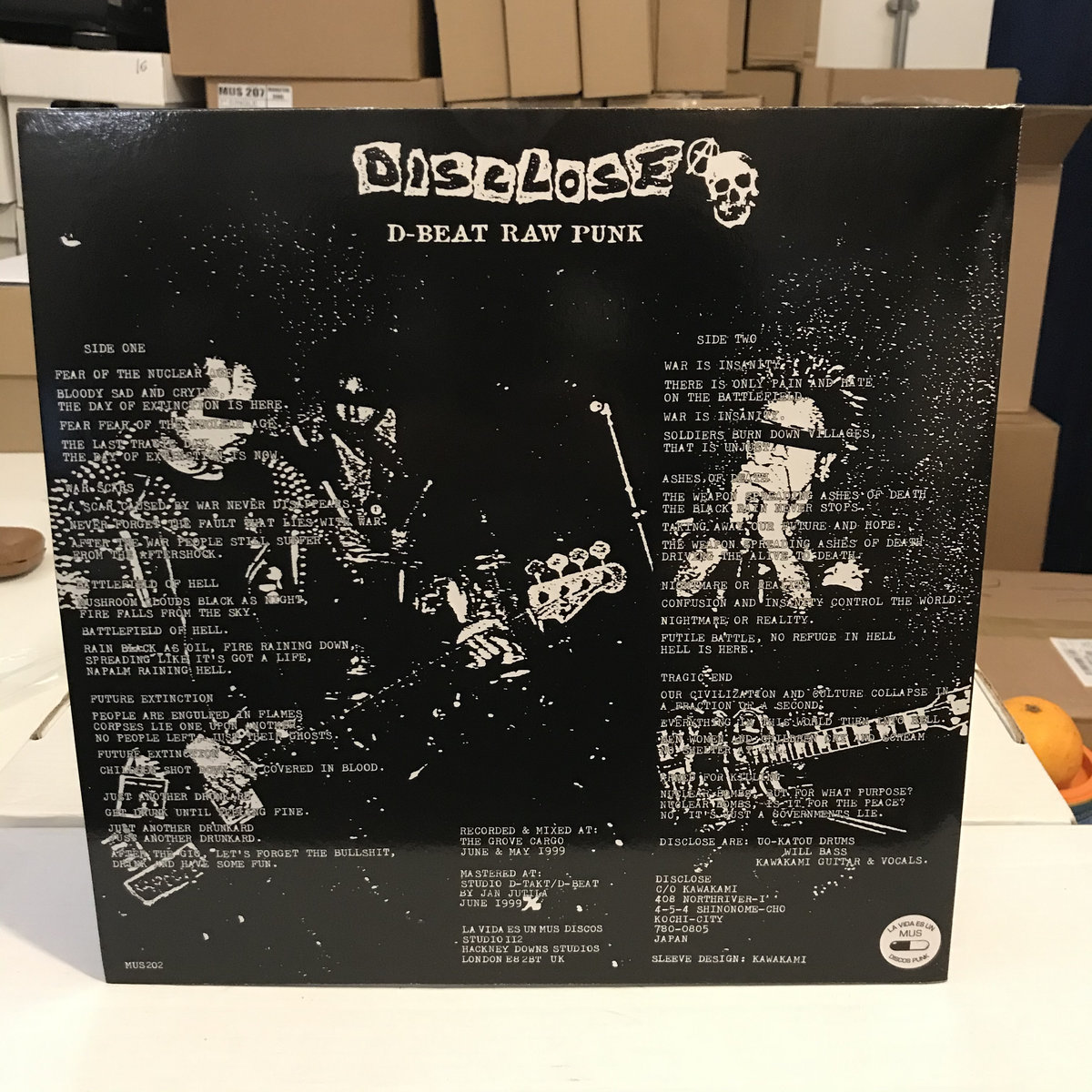 MUS202 DISCLOSE - Nightmare Or Reality LP BLUE VINYL | LA VIDA ES