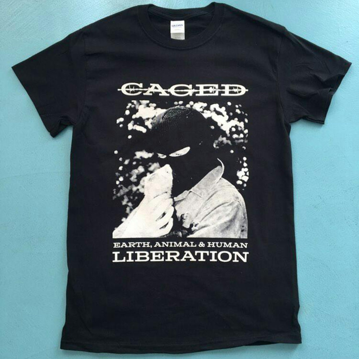 Earth, Animal & Human Liberation t-shirt | Caged