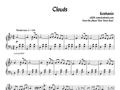 "Clouds" - Sheet Music + MP3 Download main photo