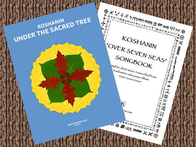 Two Sheet Music SONGBOOKS for "Over Seven Seas" & "Under The Sacred Tree" Albums main photo