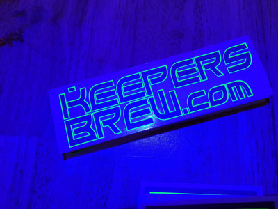 Keepers Brew UV Reactive Vinyl Sticker main photo