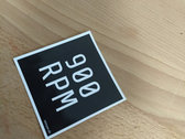 900RPM Logo Sticker (7cm, square) photo 