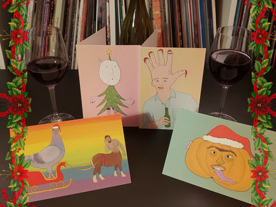 cartes de Noël vraiment laittes de Navet Confit main photo