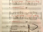 hand-drawn manuscript page: "the mile-long opera" photo 