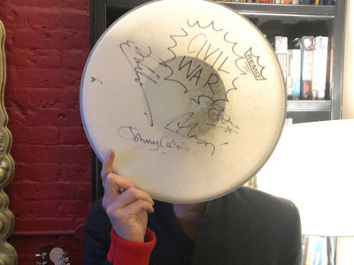 Signed Snare Drum Skin - used on 'Civil War' session. main photo