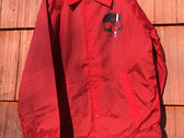 skull and feathers windbreaker (red) photo 
