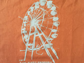 Ferris Wheel Fine Jersey Juniors Shirt - Papaya & Brown photo 