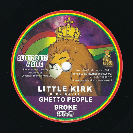 米LP Little Kirk Ghetto People Broke RMLP001 Ruddys Music /00260 Little Kirk – Ghetto People Broke – Vinyl (LP, Album, Repress