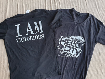 Hell City I Am Victorious T-shirt Black (v-neck + crew neck) main photo
