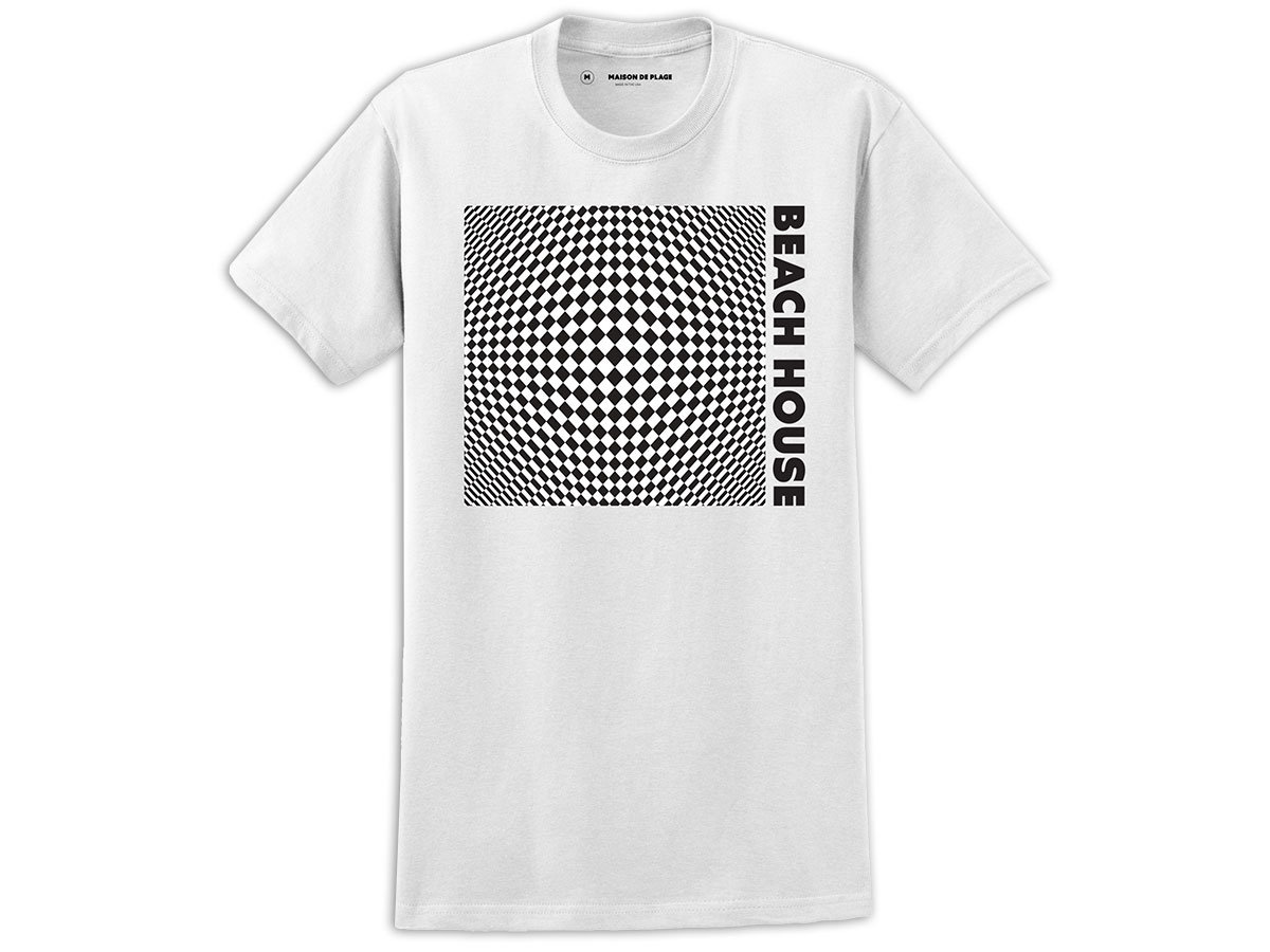 White Op-Art S/S T-shirt | Beach House