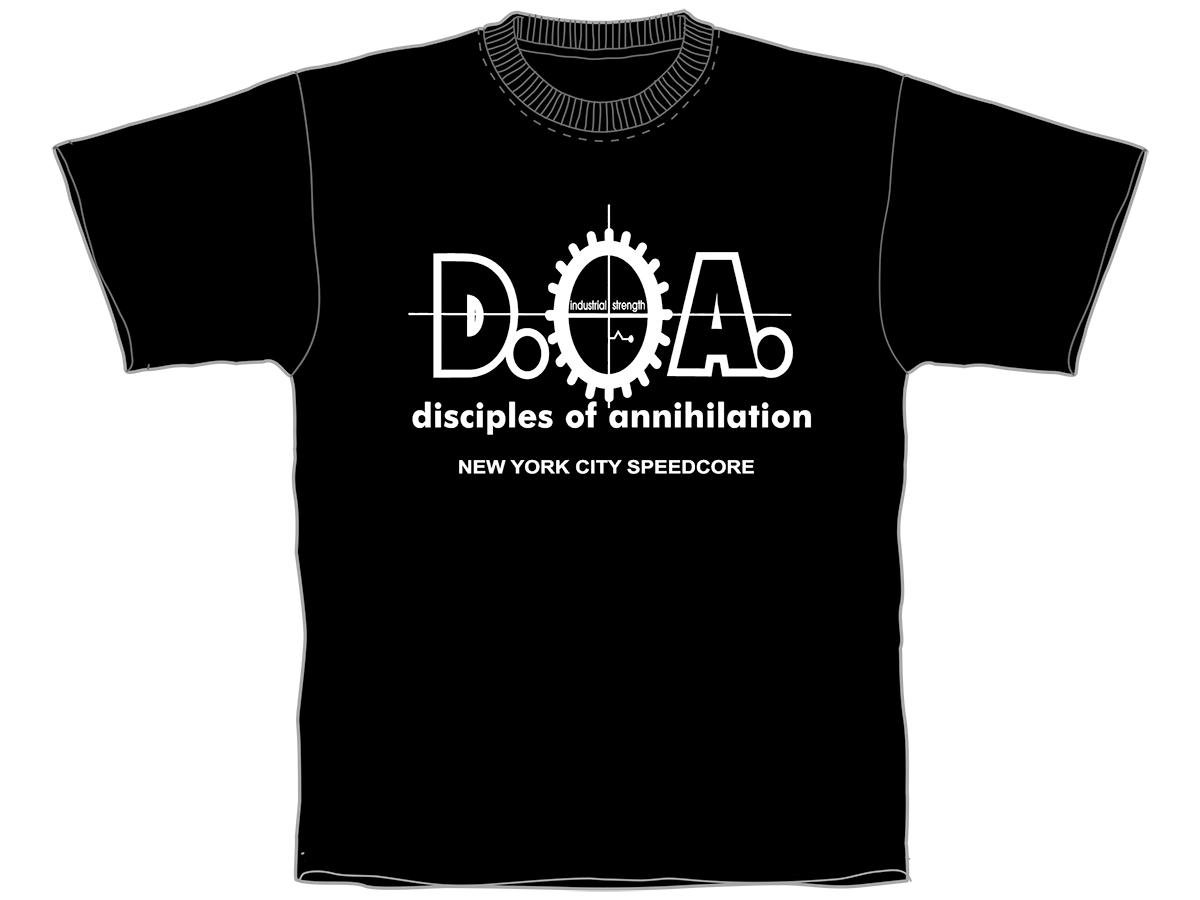 D.O.A. New York City Speedcore T Shirt | Industrial Strength Records