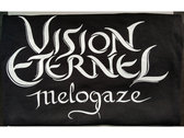 "Vision Eternel Melogaze" Unisex Solid Black T-Shirt – Christophe Szpajdel Design photo 