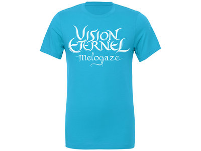 "Vision Eternel Melogaze" Unisex Solid Aqua T-Shirt – Christophe Szpajdel Design main photo