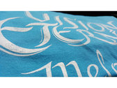"Vision Eternel Melogaze" Unisex Solid Aqua T-Shirt – Christophe Szpajdel Design photo 