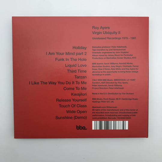 Virgin Ubiquity II (Unreleased Recordings 1976-1981) | Roy Ayers Virgin Ubiquity II (Unreleased Recordings 1976-1981) | Roy Ayers