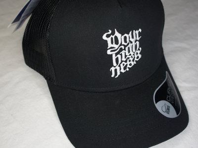 Black Mesh Trucker Cap With YH Logo main photo