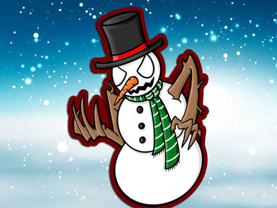 Evil Snowman Die-Cut Sticker main photo