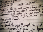Handwritten Lyrics - *Signed & Personalised* photo 