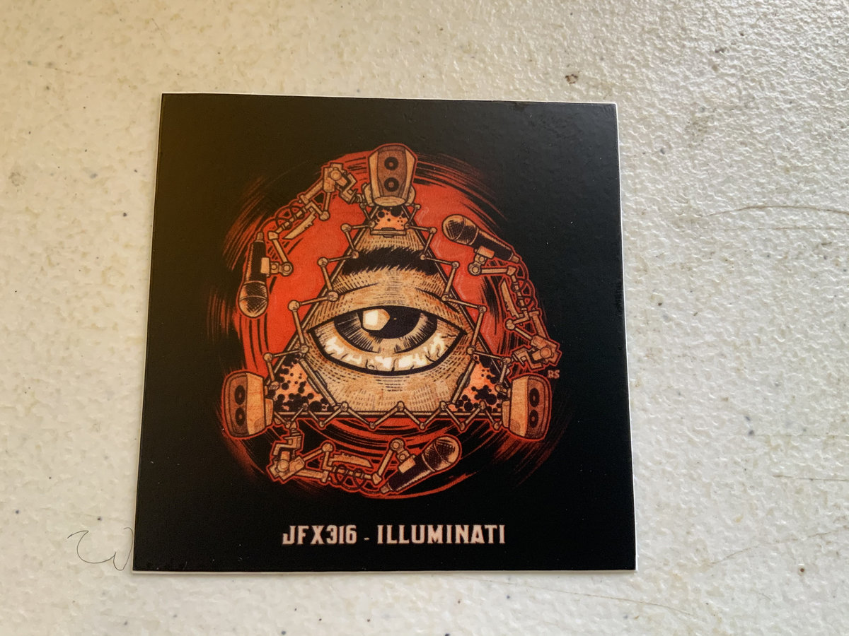 Illuminati Album Cover sticker JFX316