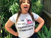 *SALE* Love Music Friendship Community T-Shirt photo 