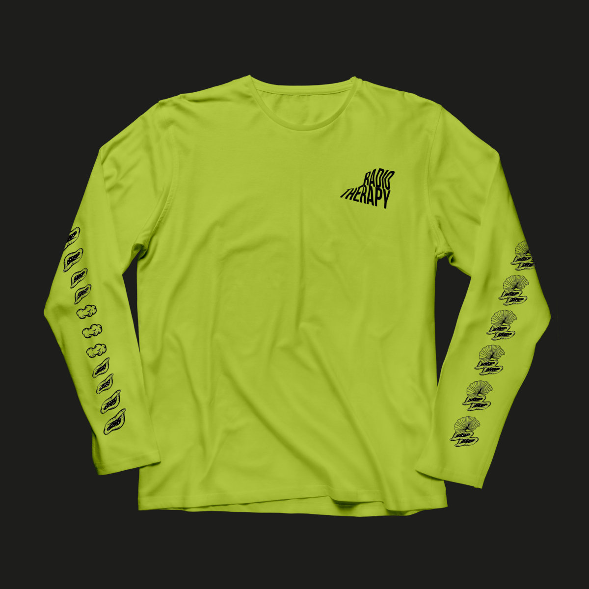 Radio Therapy - Long Sleeve T-shirt (Neon Green Limited Edition) |  boxout.fm Recordings