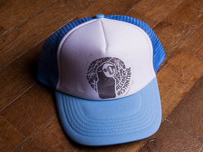 Blue Cap with Black Linocut main photo