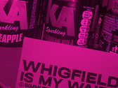 'WHIGFIELD IS MY WAIFU' 10cm x 7cm neon stickers (5-pack) photo 