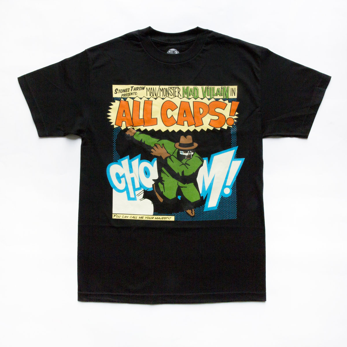 ✈ MADLIB MF DOOM (ALL CAPS!) Tシャツ Madvillain (MF DOOM & Madlib) - ALL CAPS! T-Shirt Grey | eBay