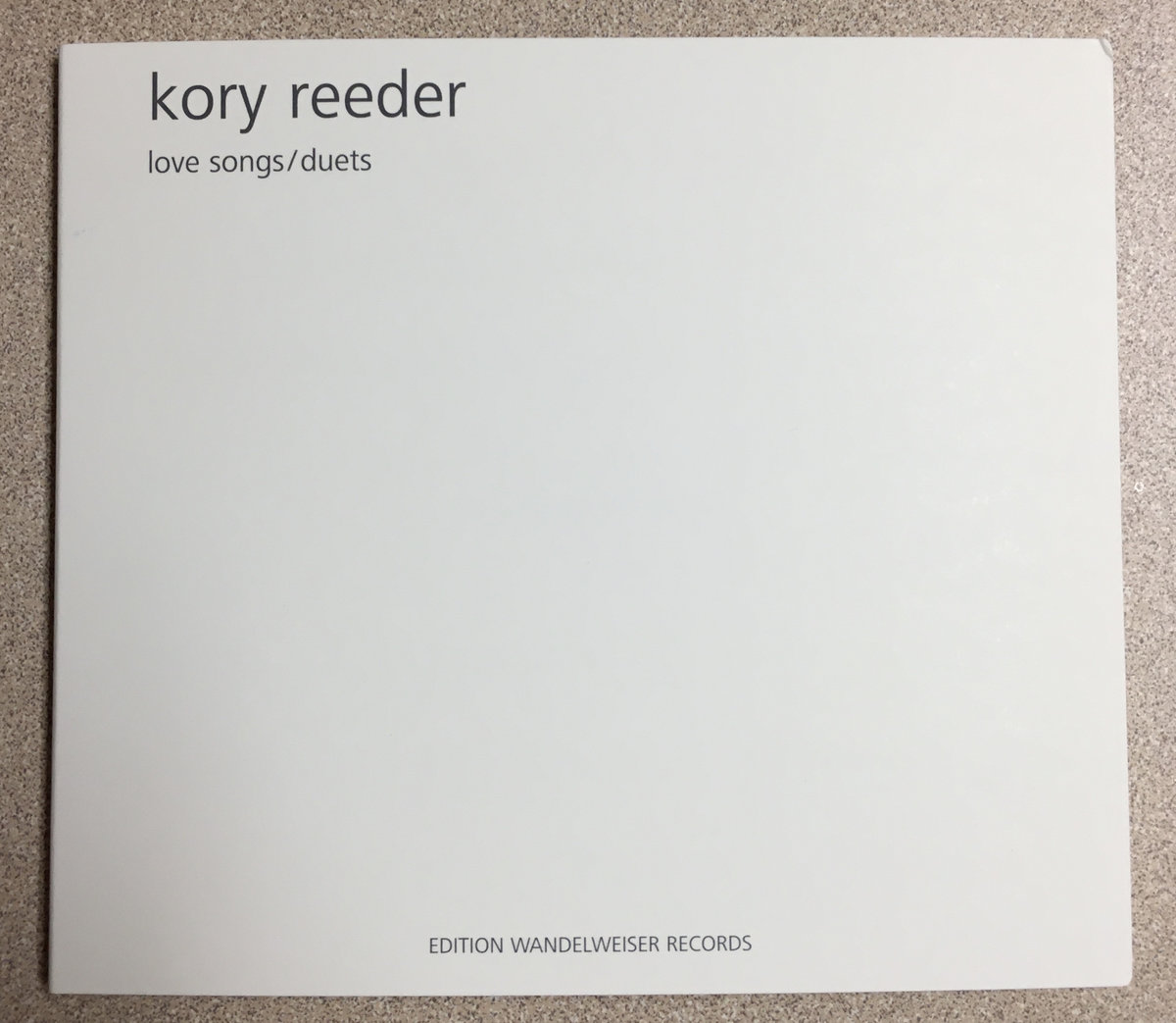 Love Songs/Duets | Kory Reeder