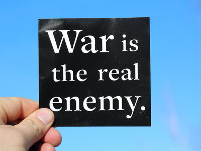 (Set of 4) War is the Real Enemy ( sticker ) main photo