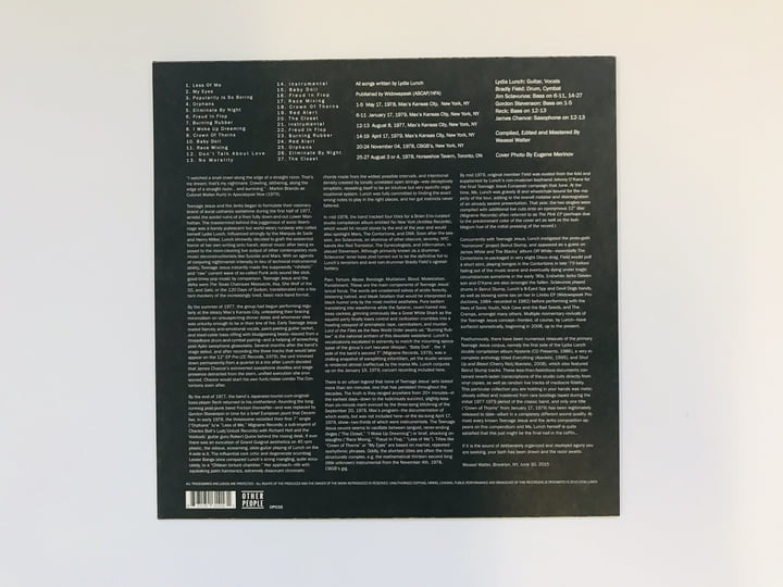 Live 1977 - 1979 | Teenage Jesus & The Jerks