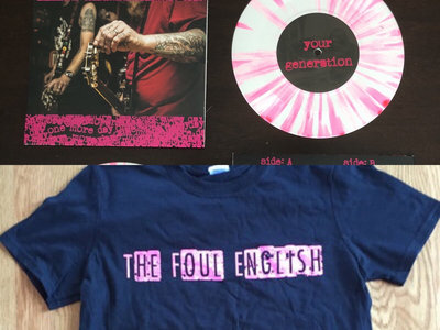 One More Day 7” and The Foul English Classic Logo shirt bundle main photo