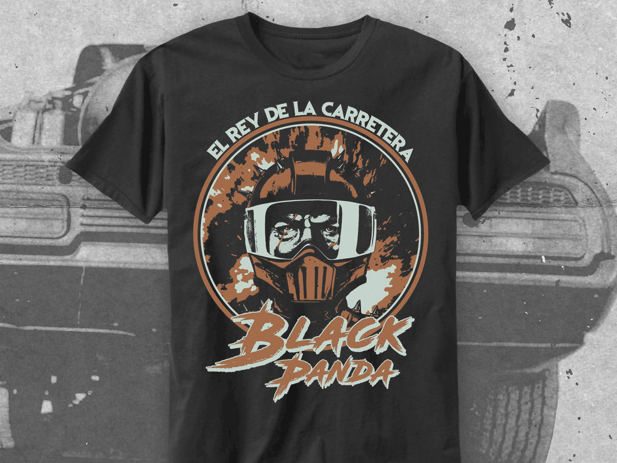 El Rey De La Carretera Tshirt Black Panda