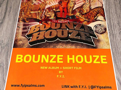 Bounze Houze "Autographed" Poster (FREE LINK TO SHORT FILM LINK) main photo
