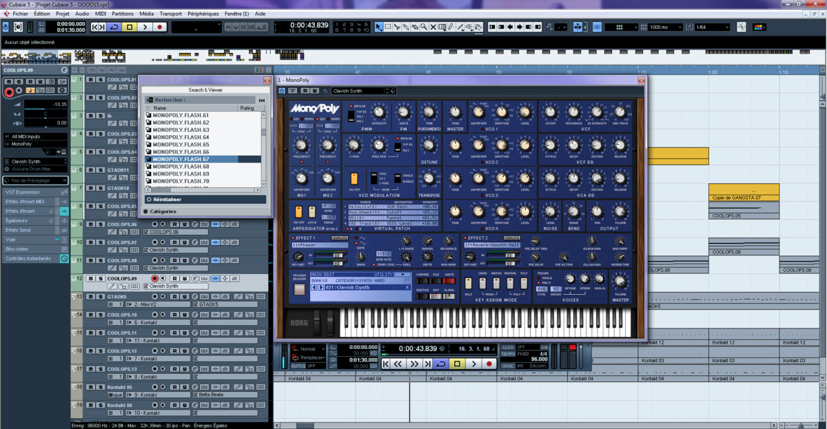 350 Preset Korg Monopoly Flash Osf91s Osf