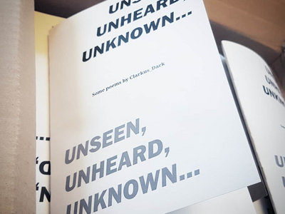 Poetry Book - "Unseen, Unheard, Unknown..." main photo