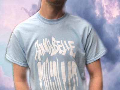 DROOP TEE iN LiGHT BLUE W/ WHiTE main photo