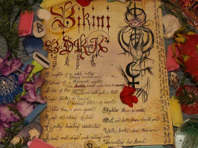 Bikini BDRK original lyric artwork [one of a kind] main photo
