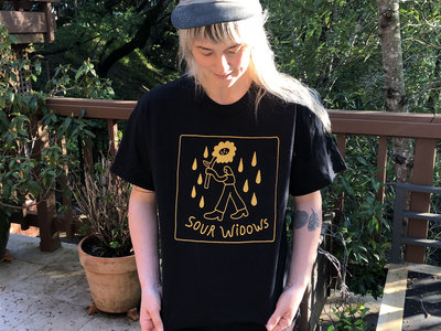 ☂ Black + Gold Rain Flower T-Shirt ☂ main photo