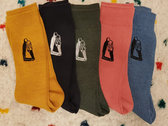 'Little Bit of Crazy' Embroidered Socks photo 