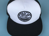 Trucker hat white/black 'Taxi Gauche Records' photo 