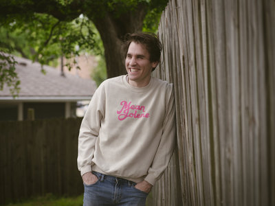 Sweatshirt (cream with pink logo) main photo