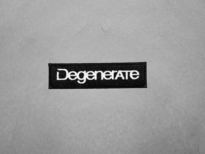 "Degenerate" Patch B/W 12x3 CM main photo