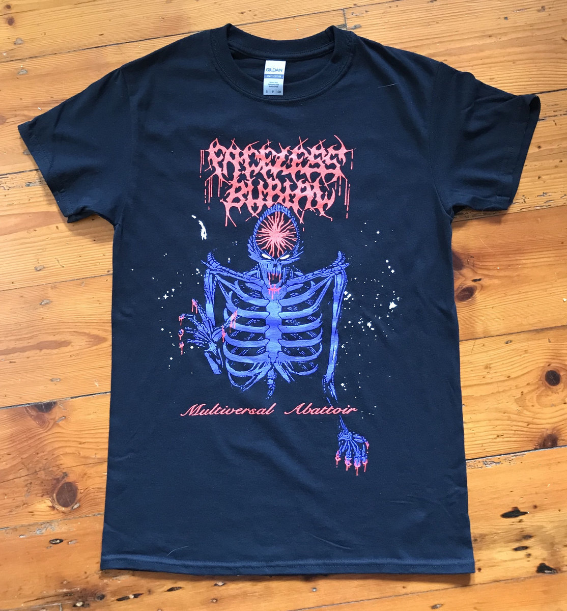 FACELESS BURIAL - “Multiversal Abattoir” Red/Purp Shirt | FACELESS BURIAL